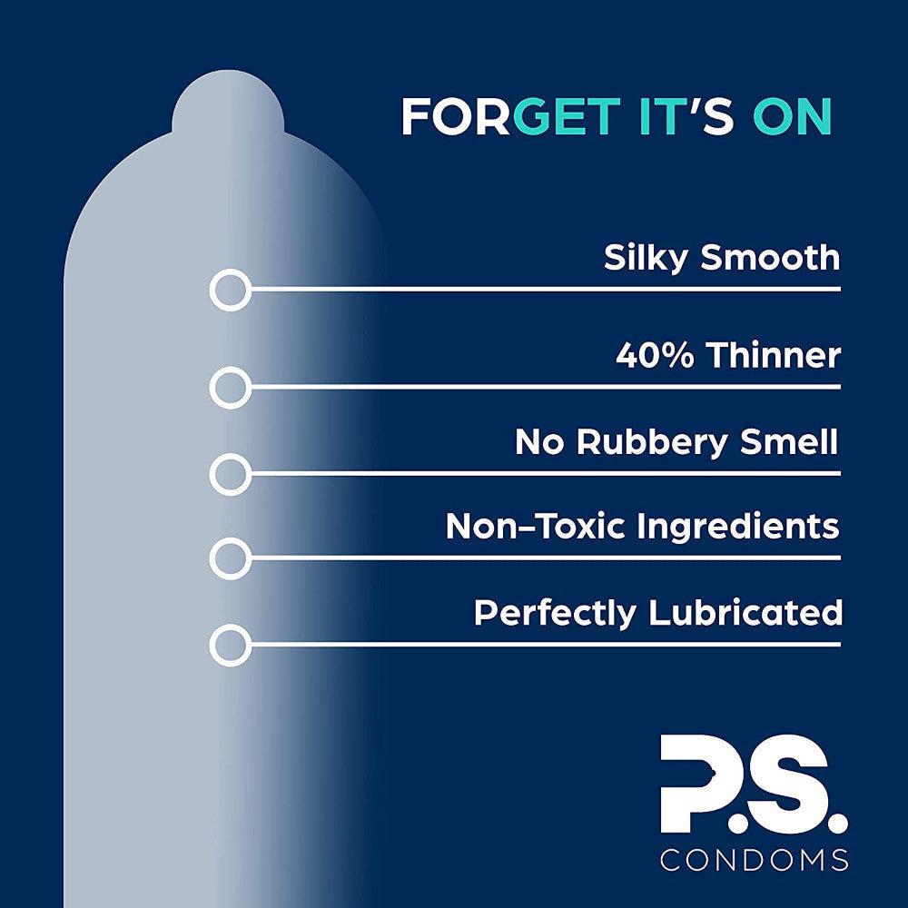 P.S. XL Ultra-Thin Large Condoms by Condomania